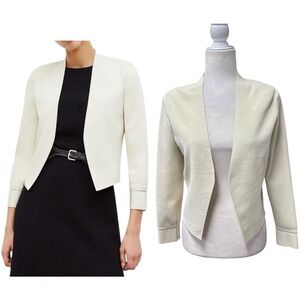 M.M. Lafleur The‎ Sant Ambroeus Ivory Jardigan Cardigan Cutouts Womens Size M